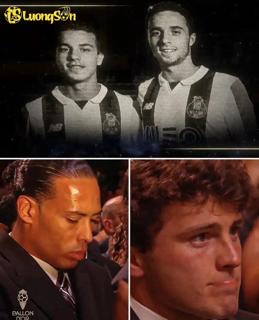 Van Dijk và Joao Neves xúc động khi hình ảnh Jota xuất hiện tại lễ trao giải Van Dijk và Joao Neves xúc động khi hình ảnh Jota xuất hiện tại lễ trao giải