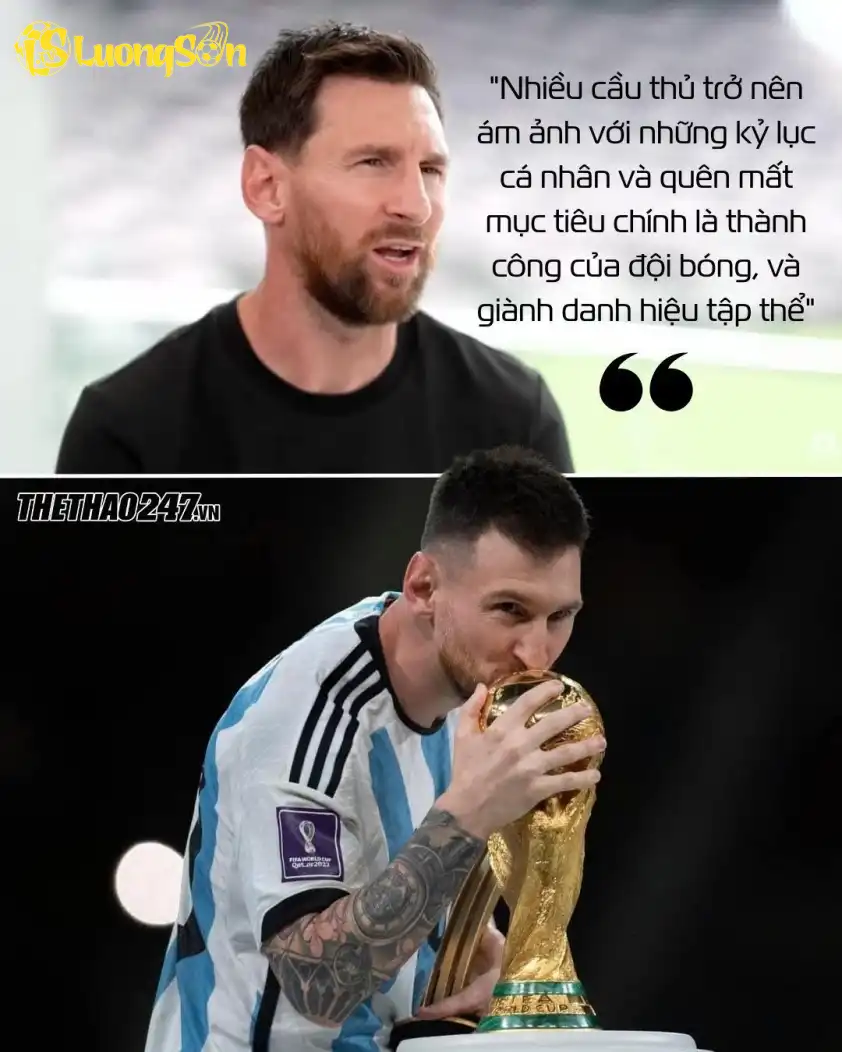 Lionel Messi luôn đặt tinh thần đồng đội lên hàng đầu.