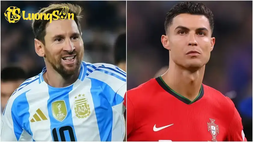 Messi vượt trội Ronaldo về số bàn thắng tại World Cup (Ảnh: TalkSports).